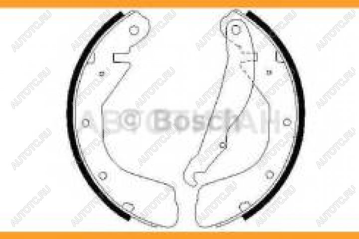 1 679 р. Колодки тормозные задние барабанные (4шт.) BOSCH Opel Astra F седан рестайлинг (1994-1998)  с доставкой в г. Набережные‑Челны