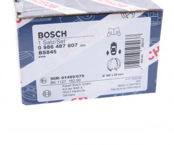 2 499 р. Колодки тормозные задние барабанные 4шт. BOSCH BMW 1 серия E82 купе 1-ый рестайлинг (2007-2011)  с доставкой в г. Набережные‑Челны. Увеличить фотографию 4