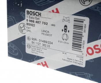 2 769 р. Колодки тормозные задние стояночного тормоза (4шт.) BOSCH Opel Corsa D   дорестайлинг, хэтчбэк 5 дв. (2006-2010)  с доставкой в г. Набережные‑Челны. Увеличить фотографию 4