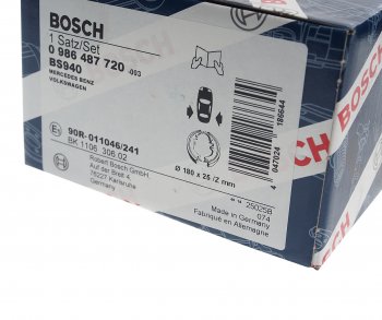 2 499 р. Колодки тормозные задние барабанные 4шт. BOSCH  Mercedes-Benz Sprinter ( W906,  W910) (2006-2025) рестайлинг  с доставкой в г. Набережные‑Челны. Увеличить фотографию 4