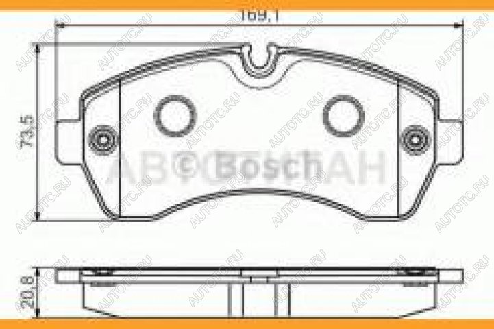 4 399 р. Колодки тормозные передние (4шт.) BOSCH Mercedes-Benz Sprinter W906 рестайлинг (2014-2018)  с доставкой в г. Набережные‑Челны