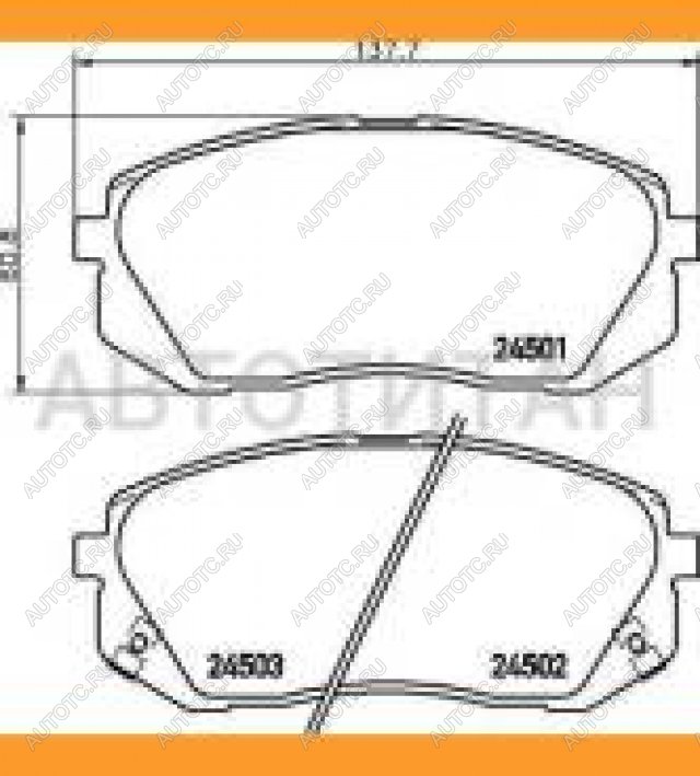 3 599 р. Колодки тормозные передние (4шт.) (Словакия)TEXTAR KIA Carens UN (2006-2013)  с доставкой в г. Набережные‑Челны