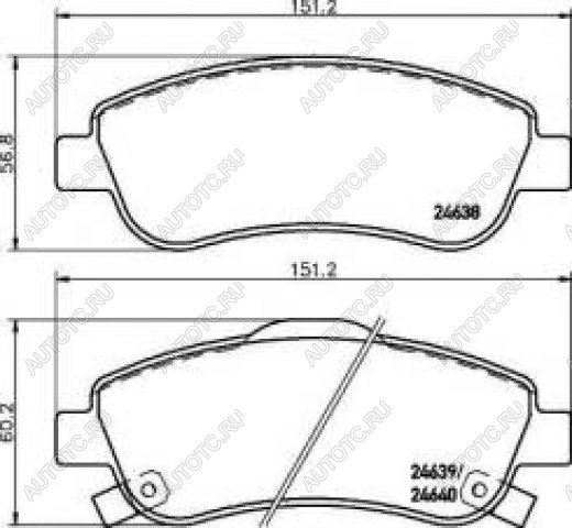 4 299 р. Колодки тормозные передние (4шт.) TEXTAR Honda CR-V RE1,RE2,RE3,RE4,RE5,RE7 дорестайлинг (2007-2010)  с доставкой в г. Набережные‑Челны