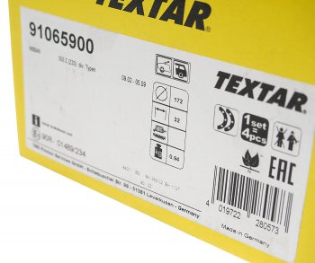 2 699 р. Колодки тормозные задние барабанные (4шт.) TEXTAR Nissan Teana 1 J31 дорестайлинг (2003-2005)  с доставкой в г. Набережные‑Челны. Увеличить фотографию 3