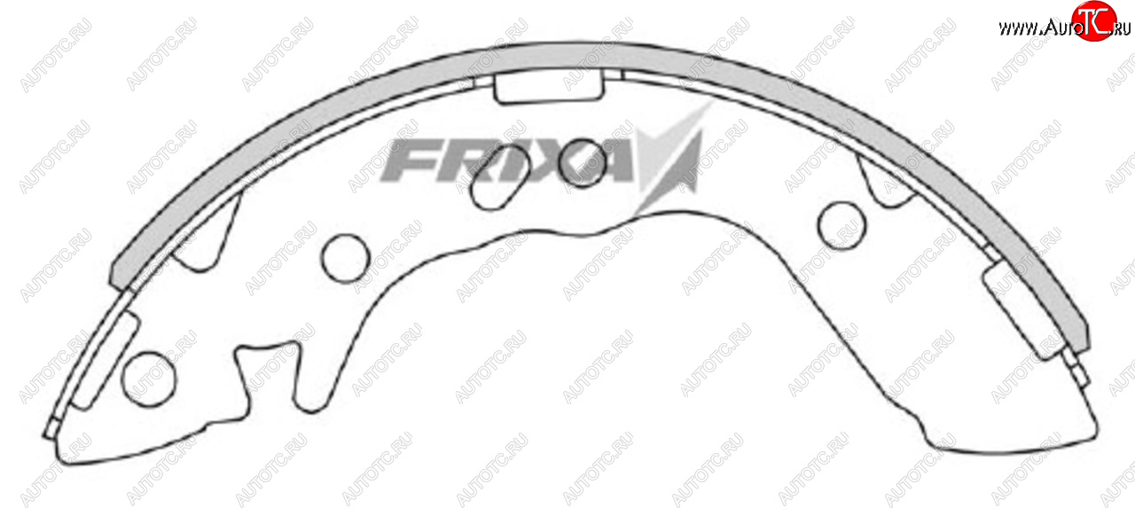 1 299 р. Колодки тормозные задние барабанные (4шт.) HANKOOK FRIXA Hyundai Accent седан ТагАЗ (2001-2012)  с доставкой в г. Набережные‑Челны