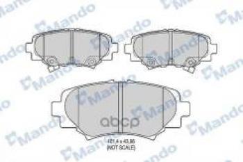 Колодки тормозные задние (4шт.) MANDO Mazda 3/Axela BM дорестайлинг, хэтчбэк (2013-2016)