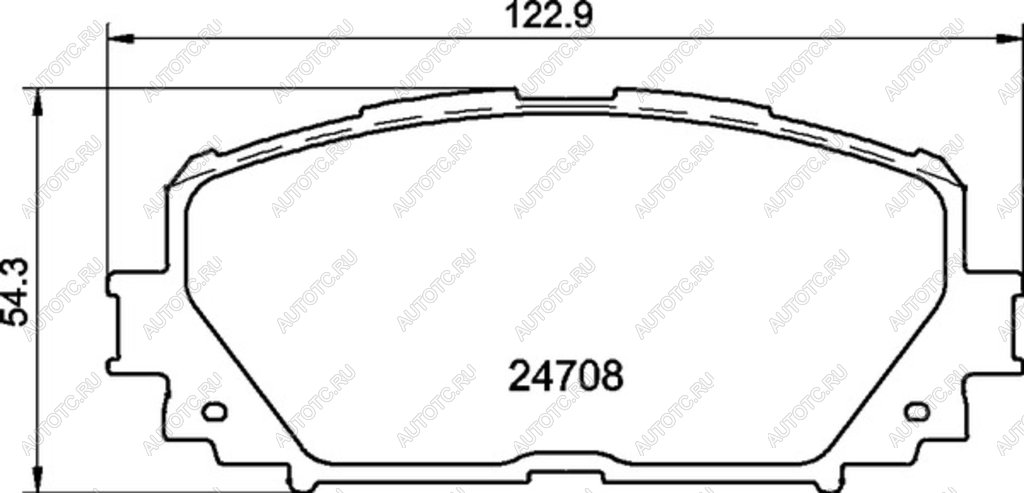 1 339 р. Колодки тормозные передние (4шт.) MINTEX Toyota Yaris XP90 седан рестайлинг (2009-2011)  с доставкой в г. Набережные‑Челны