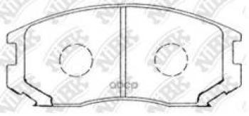 Колодки тормозные передние (4шт.) NIBK Mitsubishi Colt CJ0 хэтчбэк 3 дв. (1995-2003)