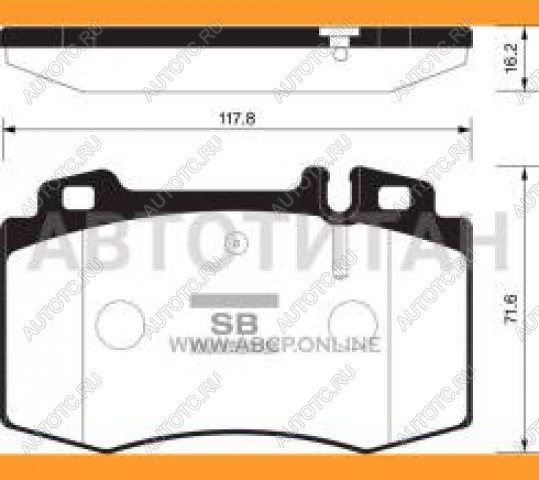 2 689 р. Колодки тормозные передние (4шт.) SANGSIN Mercedes-Benz E-Class W211 дорестайлинг седан (2002-2006)  с доставкой в г. Набережные‑Челны