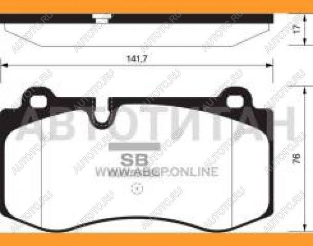 2 779 р. Колодки тормозные передние (4шт.) SANGSIN Mercedes-Benz E-Class W211 дорестайлинг седан (2002-2006)  с доставкой в г. Набережные‑Челны