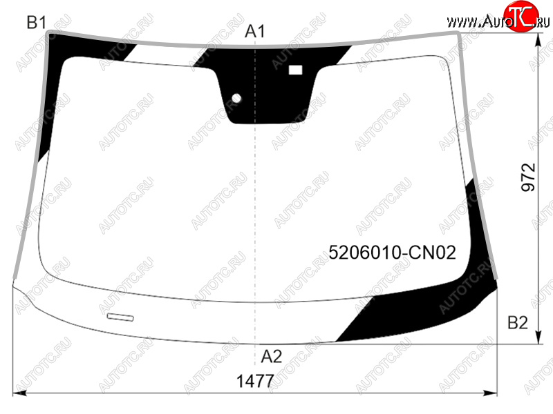 8 849 р. Стекло лобовое (Датчик дождя Молдинг) FUYAO  Changan UNI-T (2020-2024) дорестайлинг, рестайлинг  с доставкой в г. Набережные‑Челны