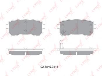 1 159 р. Колодки тормозные задние (4шт.) LYNX KIA Ceed 2 JD дорестайлинг, хэтчбэк (2012-2015)  с доставкой в г. Набережные‑Челны. Увеличить фотографию 2