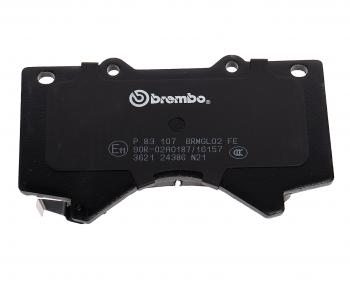 5 999 р. Колодки тормозные передние (4шт.) BREMBO Toyota Land Cruiser 200 1-ый рестайлинг (2012-2015)  с доставкой в г. Набережные‑Челны. Увеличить фотографию 5