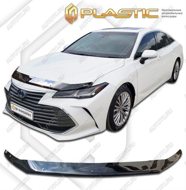 2 079 р. Дефлектор капота CA-Plastic  Toyota Avalon  XX50 (2018-2023) (Classic черный)  с доставкой в г. Набережные‑Челны