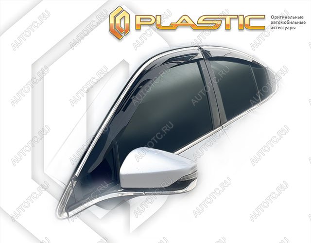 2 159 р. Дефлектор окон CA-Plastic  Subaru Legacy  BW,BT (2020-2022) седан дорестайлинг (Classic полупрозрачный)  с доставкой в г. Набережные‑Челны