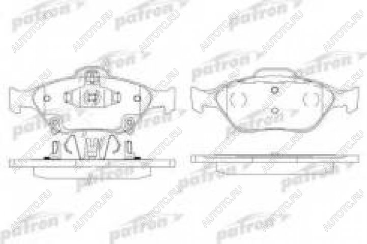 1 539 р. Колодки тормозные передние (4шт.) PATRON Toyota Yaris XP90 седан дорестайлинг (2006-2009)  с доставкой в г. Набережные‑Челны