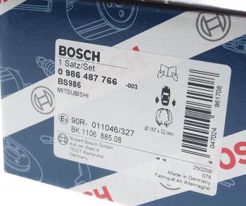 2 899 р. Колодки тормозные задние барабанные (4шт.) BOSCH CITROEN C4 B7 хэтчбэк 5 дв. (2011-2018)  с доставкой в г. Набережные‑Челны. Увеличить фотографию 4