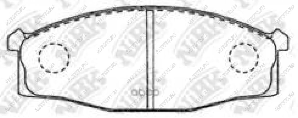 2 499 р. Колодки тормозные передние (4шт.) NIBK Nissan Atlas F24 правый руль (2007-2021)  с доставкой в г. Набережные‑Челны