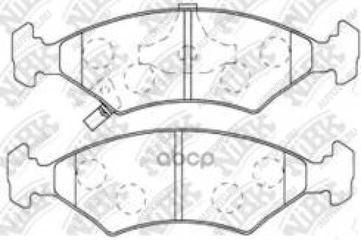 1 839 р. Колодки тормозные передние (4шт.) NIBK KIA Shuma (1997-2001)  с доставкой в г. Набережные‑Челны