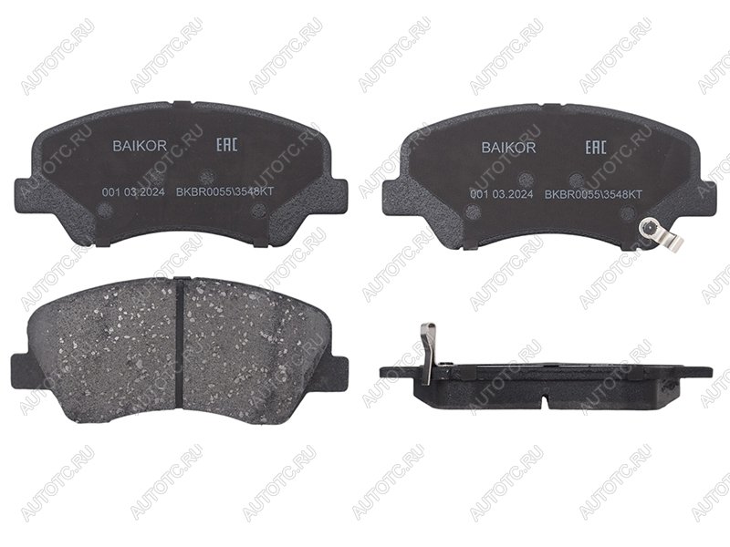 1 059 р. Колодки тормозные перед BREMBO  Hyundai Creta (GS), Solaris (RBr,  HCR), KIA Rio (2 JB,  3 QB,  4 FB,  4 YB)  с доставкой в г. Набережные‑Челны