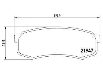 Колодки тормозные задние BAIKOR  Land Cruiser ( 80,  78,  90,  J105), Land Cruiser Prado ( J120,  J150)