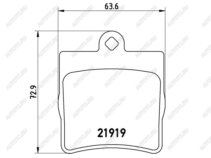 3 299 р. Колодки тормозные задние BAIKOR Mercedes-Benz C-Class W203 дорестайлинг седан (2000-2004)  с доставкой в г. Набережные‑Челны