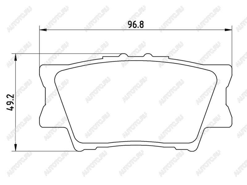 2 799 р. Колодки тормозные задние BAIKOR Toyota Camry XV50 дорестайлинг (2011-2014)  с доставкой в г. Набережные‑Челны