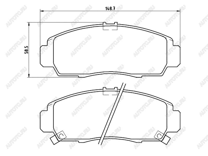 3 899 р. Колодки тормозные перед BREMBO  Honda Accord  CU (2008-2013) седан дорестайлинг, седан рестайлинг  с доставкой в г. Набережные‑Челны