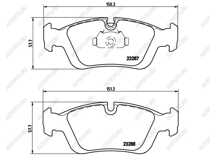 2 699 р. Колодки тормозные передние BREMBO BMW 3 серия E36 седан (1990-2000)  с доставкой в г. Набережные‑Челны