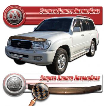 Дефлектор капота CA-Plastiс Toyota (Тойота) Land Cruiser (Лэнд)  100 (1998-2002) 100 дорестайлинг