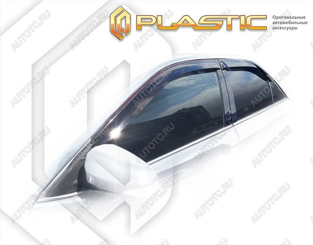 2 079 р.  Дефлектора окон CA-Plastic  Toyota Camry  XV55 (2014-2017) 1-ый рестайлинг (серия Classic черный)  с доставкой в г. Набережные‑Челны