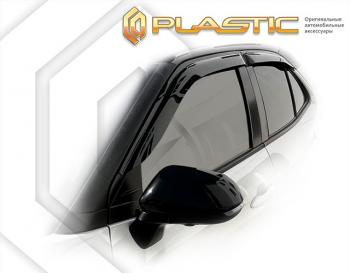 2 049 р. Дефлектора окон CA-Plastic  Toyota Yaris Cross  XP210 (2020-2023) дорестайлинг (серия Classic полупрозрачный)  с доставкой в г. Набережные‑Челны. Увеличить фотографию 2