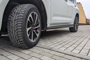 13 999 р. Защита порогов PT GROUP с окантовкой Ø38мм (НПС) HAVAL H9 2024- Haval H9 (2024-2025)  с доставкой в г. Набережные‑Челны. Увеличить фотографию 2