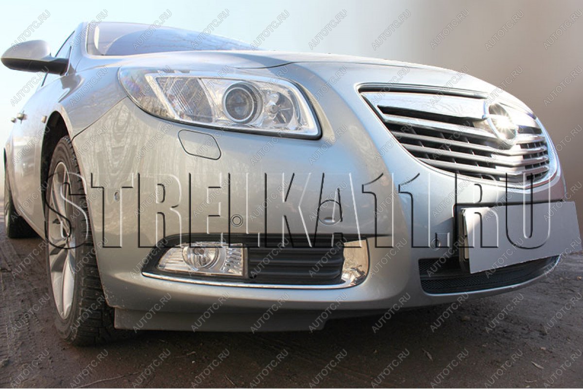 4 299 р. Защита радиатора Стрелка11 Стандарт  Opel Insignia ( A,  А) (2008-2013) дорестайлинг седан, дорестайлинг универсал, дорестайлинг, хэтчбэк (хром)  с доставкой в г. Набережные‑Челны