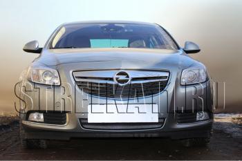 4 299 р. Защита радиатора Стрелка11 Стандарт  Opel Insignia ( A,  А) (2008-2013) дорестайлинг седан, дорестайлинг универсал, дорестайлинг, хэтчбэк (хром)  с доставкой в г. Набережные‑Челны. Увеличить фотографию 2