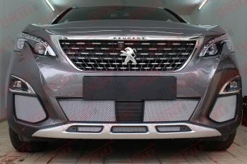 3 899 р. Защита радиатора (боковые) Стрелка11 Стандарт  Peugeot 3008  2 (2016-2025) (хром)  с доставкой в г. Набережные‑Челны. Увеличить фотографию 2