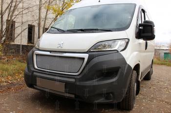 3 899 р. Защита радиатора (2 части) Стрелка11 Стандарт CITROEN Jumpy рестайлинг (2013-2017) (черная)  с доставкой в г. Набережные‑Челны. Увеличить фотографию 6