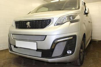 3 499 р. Защита радиатора (боковые) Стрелка11 Стандарт  Peugeot Traveller (2016-2024) (хром)  с доставкой в г. Набережные‑Челны. Увеличить фотографию 2