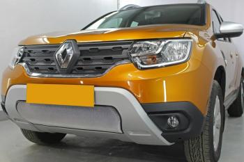 Защита радиатора (верх, 4 части) Стрелка11 Стандарт Renault (Рено) Duster (Дастер)  HM (2020-2024) HM