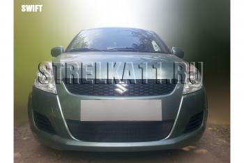 Защита радиатора Стрелка11 Стандарт Suzuki (Сузуки) Swift (Свифт)  ZC72S (2010-2013) ZC72S дорестайлинг, хэтчбэк 5 дв.