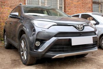 Защита радиатора (верх с камерой) Стрелка11 Стандарт Toyota RAV4 XA40 5 дв. рестайлинг (2015-2019)