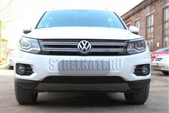 Защита радиатора (Track&Field) Стрелка11 Стандарт Volkswagen (Волксваген) Tiguan (Тигуан)  NF (2011-2017) NF рестайлинг