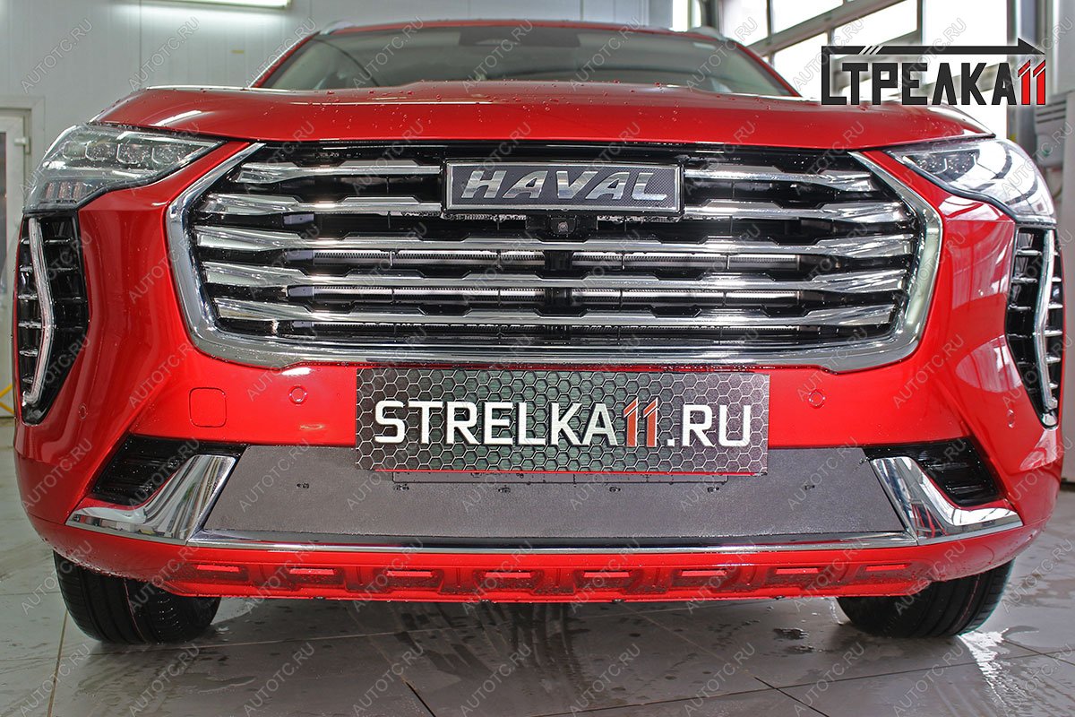 1 599 р. Зимняя защита на стяжке (низ) Стрелка11  Haval Jolion (2020-2024) дорестайлинг (черная)  с доставкой в г. Набережные‑Челны