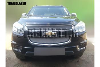 1 199 р. Защита радиатора (низ) Стрелка11 Стандарт Chevrolet Trailblazer GM800 дорестайлинг (2012-2016) (хром)  с доставкой в г. Набережные‑Челны. Увеличить фотографию 2