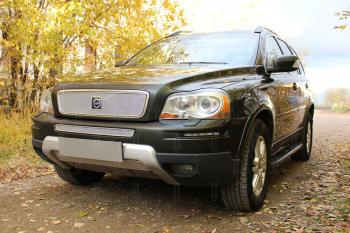 4 199 р. Защита радиатора (середина) Стрелка11 PREMIUM  Volvo XC90  C (2006-2014) рестайлинг (хром)  с доставкой в г. Набережные‑Челны. Увеличить фотографию 2