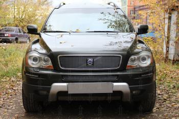 4 199 р. Защита радиатора (середина) Стрелка11 PREMIUM  Volvo XC90  C (2006-2014) рестайлинг (хром)  с доставкой в г. Набережные‑Челны. Увеличить фотографию 3