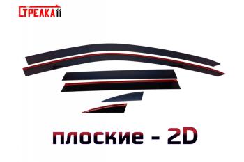  Дефлекторы окон 2D Стрелка11 Porsche (Порш) Cayenne (Кайен)  958 (2010-2018) 958 рестайлинг