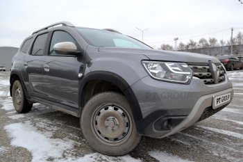 6 949 р. Защитные накладки на арки Petroil Tuning Renault Duster HM рестайлинг (2021-2024) (Текстурная поверхность (шагрень))  с доставкой в г. Набережные‑Челны. Увеличить фотографию 2