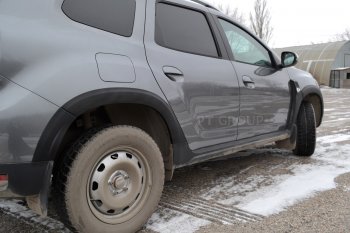 6 949 р. Защитные накладки на арки Petroil Tuning Renault Duster HM рестайлинг (2021-2024) (Текстурная поверхность (шагрень))  с доставкой в г. Набережные‑Челны. Увеличить фотографию 3