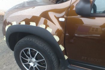 5 999 р. Комплект накладок на колёсные арки Petroil Tuning Renault Duster HS рестайлинг (2015-2021) (Текстурная поверхность)  с доставкой в г. Набережные‑Челны. Увеличить фотографию 4